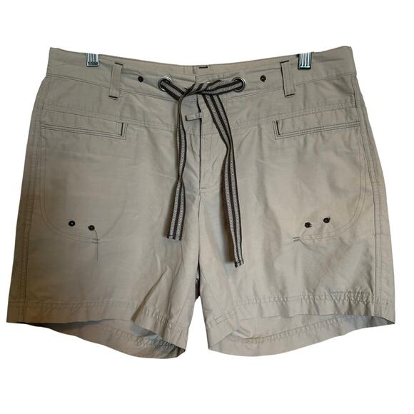 Columbia shorts khaki with belt zipper close size med - Picture 1 of 8
